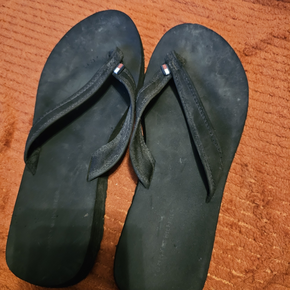 Tommy Hilfiger Black Women's Slippers